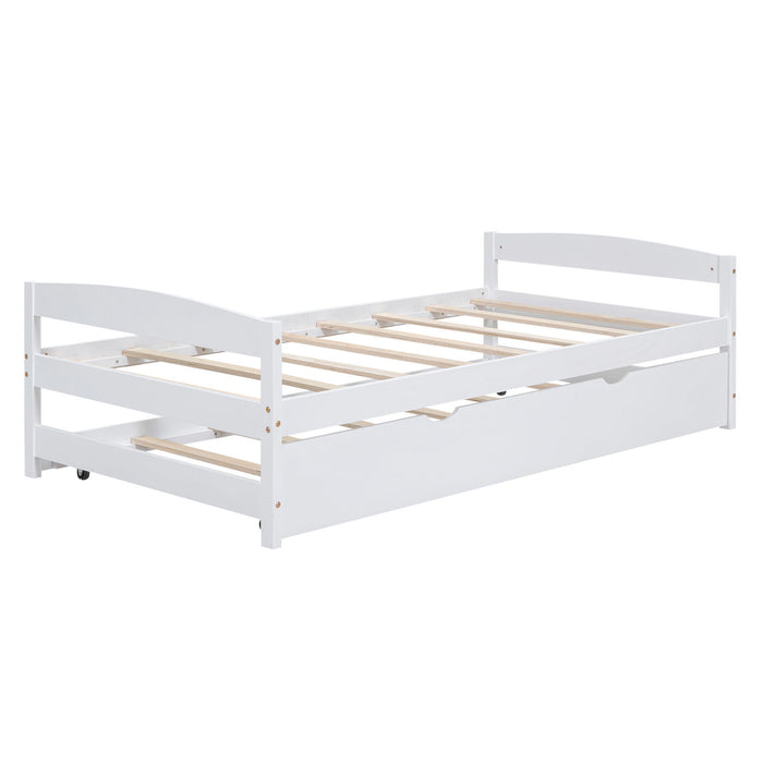 Platform Bed With Trundle