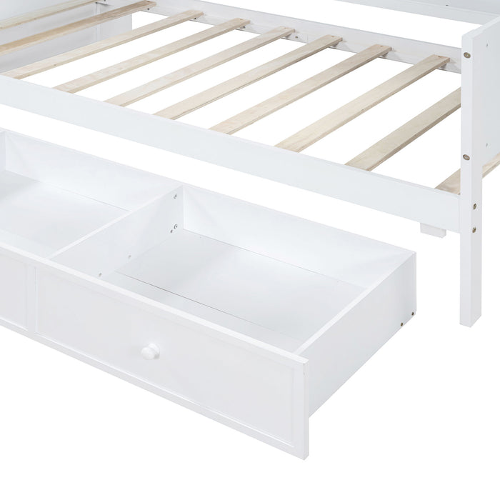 Daybed With 3 Drawers USB Ports And Desk