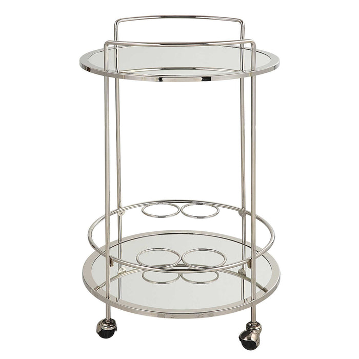 Spritz - Chrome Bar Cart