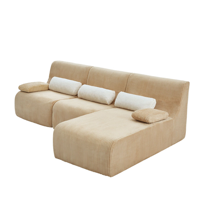 Oversized Sectional Sofa, Living Room Seating With Modular Design