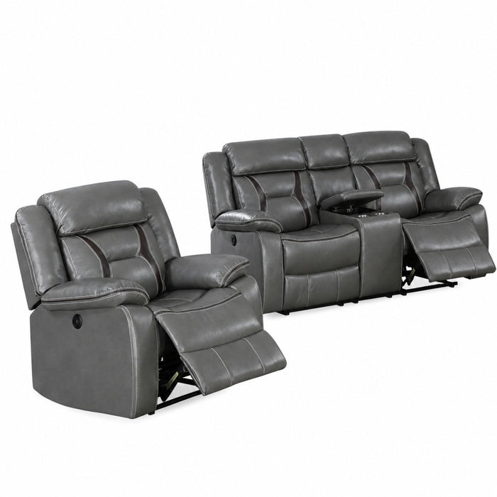 Living Room Set With Pillow Armrest And Tufted Backrest