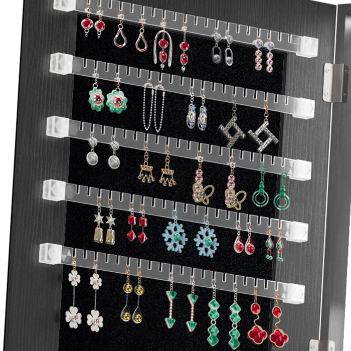 Swivel Jewelry Cabinet With Full Length Mirror