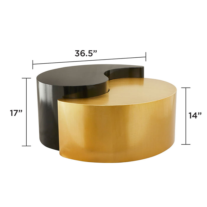 Ying Yang - Coffee Table - Gold / Black