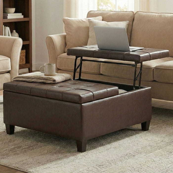 Harrison - Upholstered Coffee Table Storage Ottoman