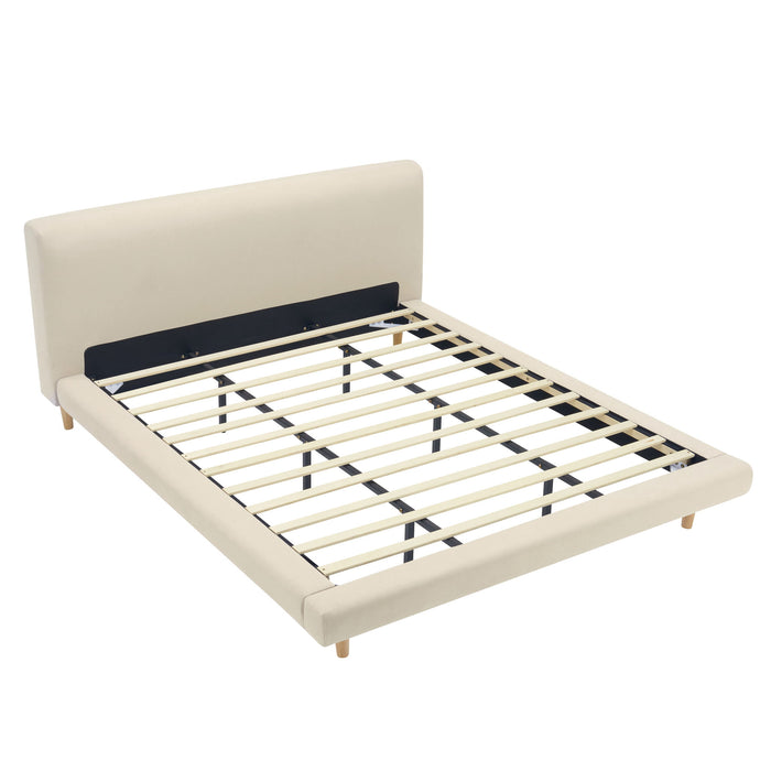 Chunky - California King Bed Frame - Beige