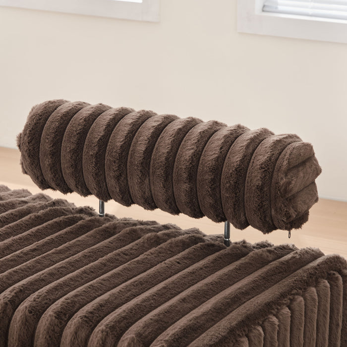 Mini Loveseat With Adjustable Backrest