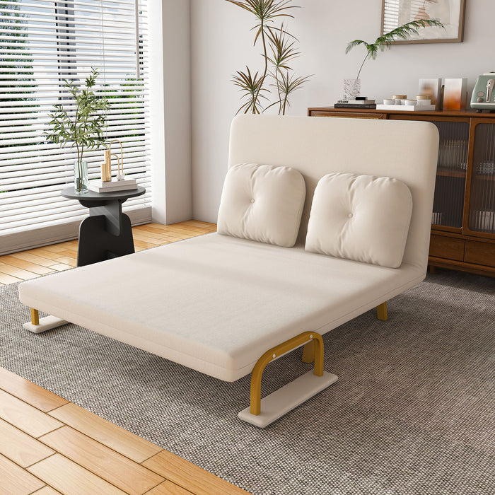 5 In 1 Convertible Sofa Bed For 2 With Adjustable Backrest