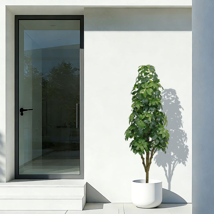 Realistic Faux Tree With Lifelike Foliage For Indoor And Outdoor Use - Green