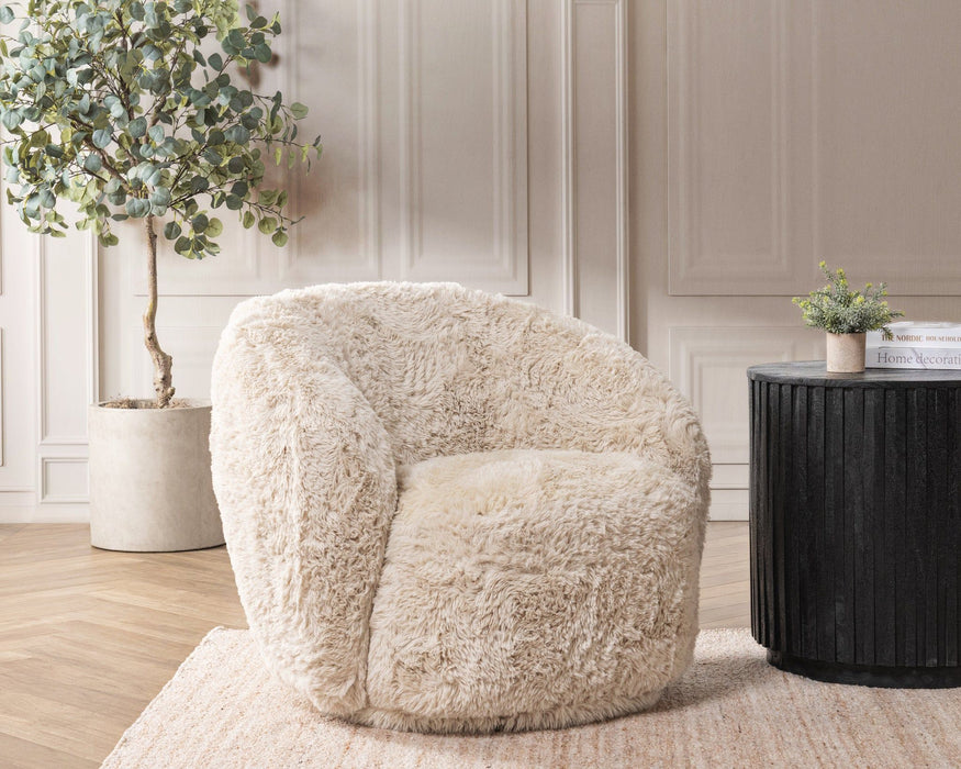 Adley - Plush Swivel Accent Chair