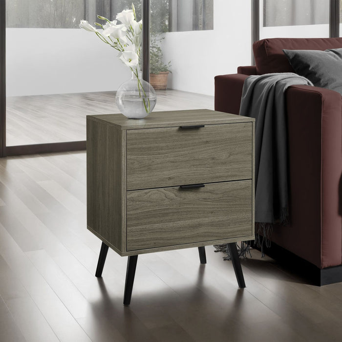 Modern Accent Table With Storage Drawers