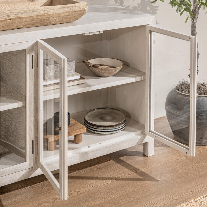 Hera - 4 Door Buffet - Creamwood