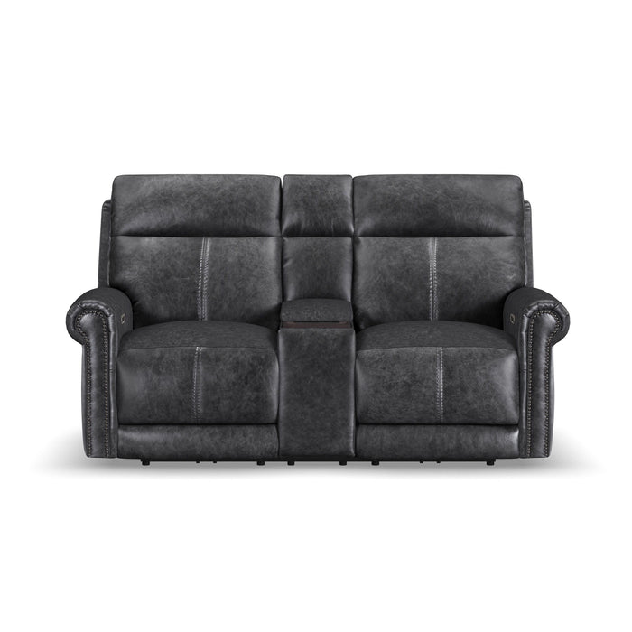 Alexander - Power Reclining Loveseat With Console, Power Headrest & Lumbar