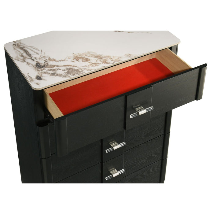 Opel - 5 Drawer Chest - Black