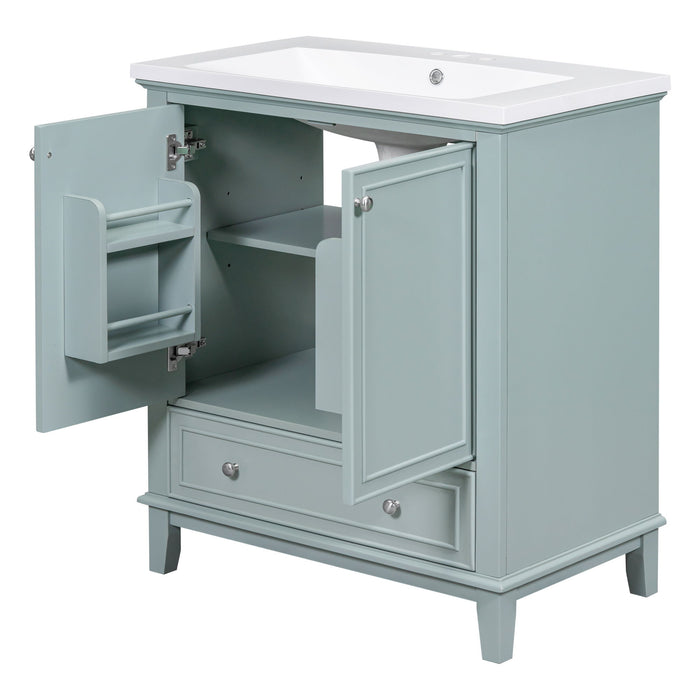 Modern Bathroom Vanity With Sink Combo, Multi Functional Cabinet With Doors And Drawer
