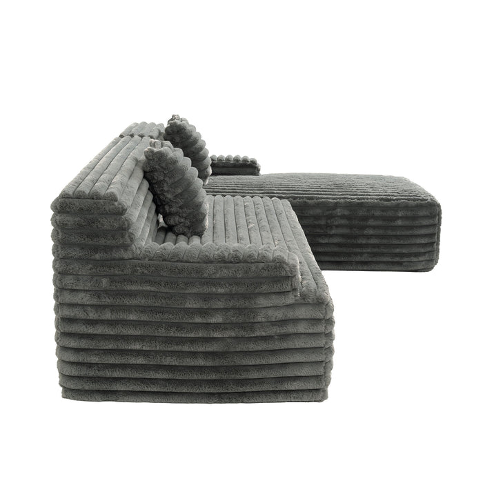 Cloud Sectional Sofa Upholstered Couch Free Combined Sofa