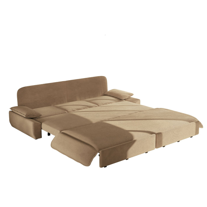 King Size Pull Out Sofa Bed, 3 In 1 Convertible Multifunctional