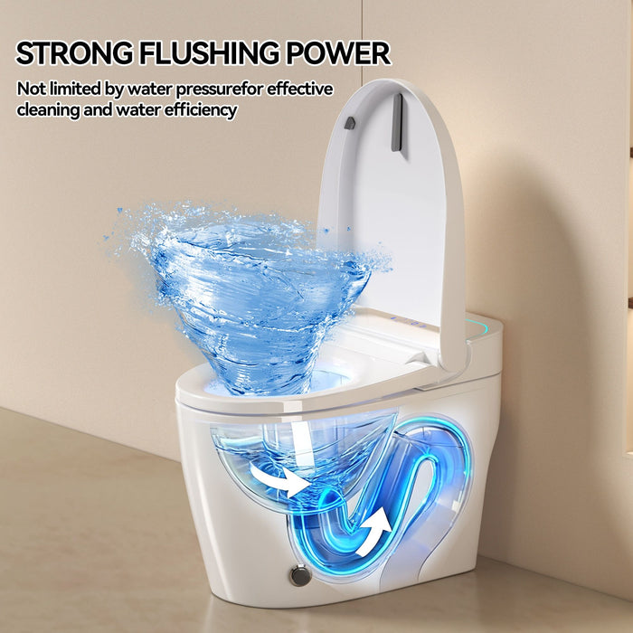 Smart Bidet Toilet With Auto Open / Close Seat