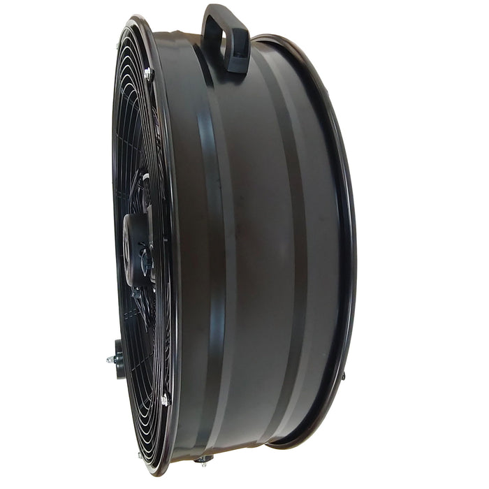 Drum Fan With Pure Copper Wiring Motor And Blades - Black