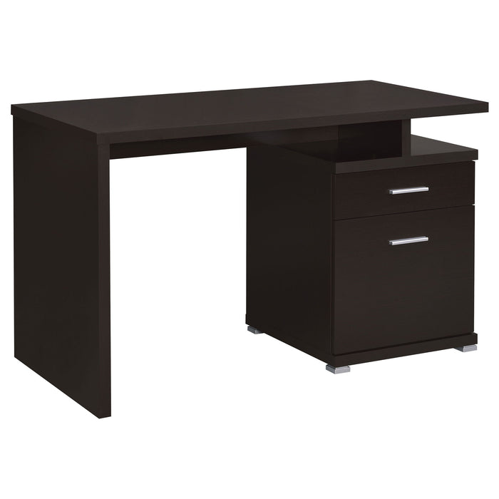 Contemporary Sleek Office Desk With 2 Drawers