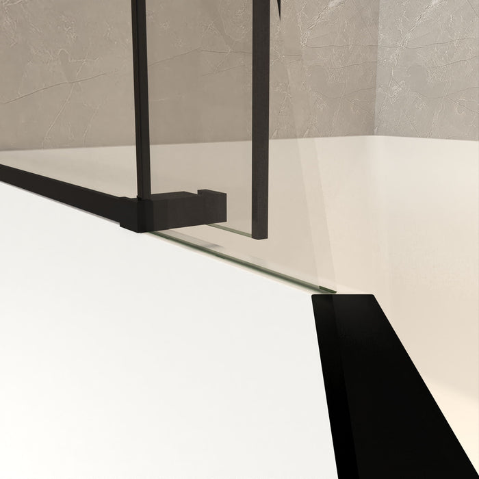 Frameless Sliding Bathtub Door With Frame