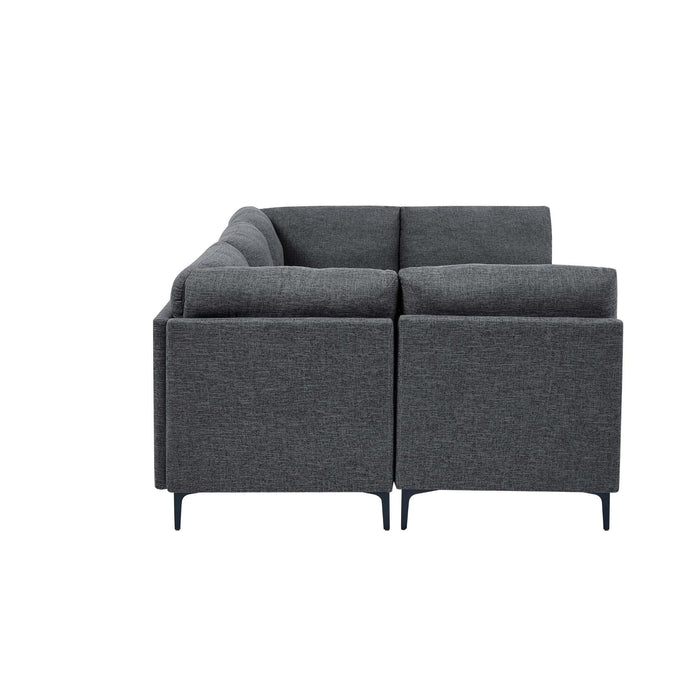 Upholstered Modular Sectional & Tall Legs