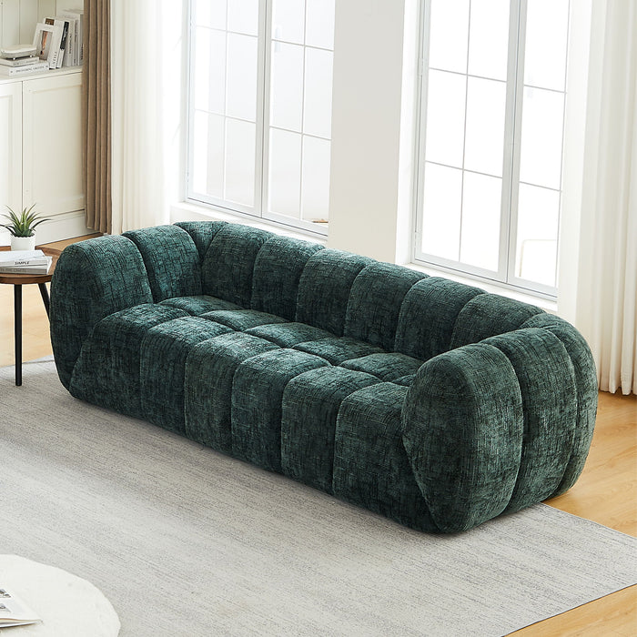 Modern Sofa With Piano Key Backrest