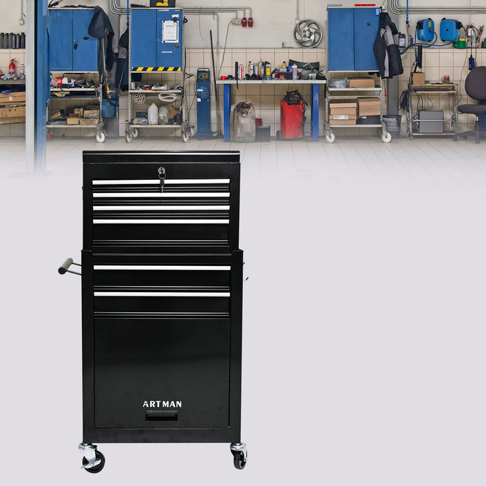 High Capacity Rolling Tool Chest With Wheels And Drawers, Storage Cabinet