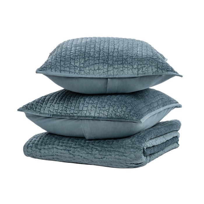 Bari - Velvet Quilt Set
