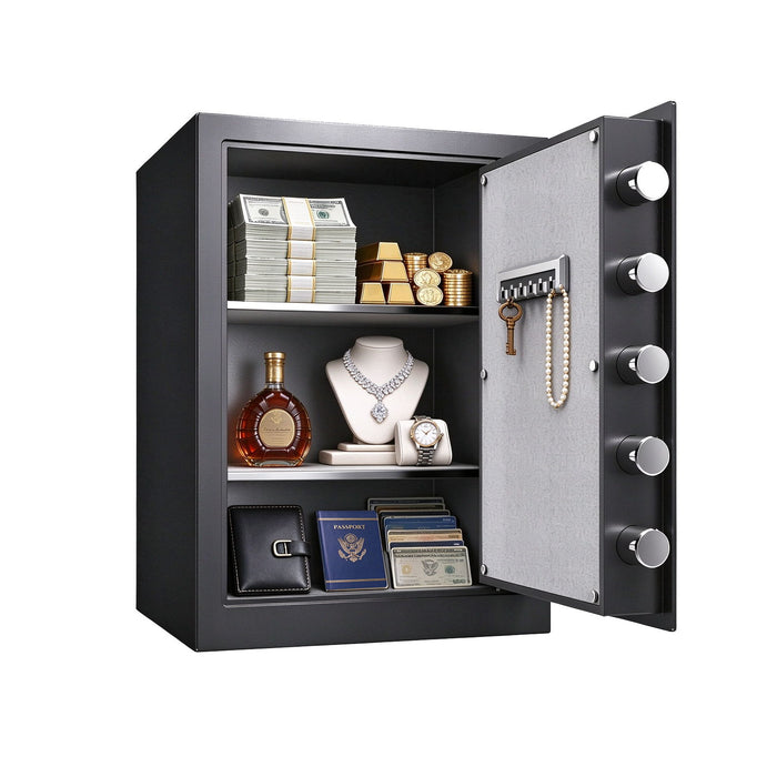 Home Safe, Fingerprint & Digital Keypad Lock, Security Cabinet