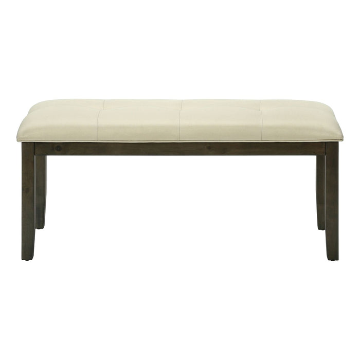 Bench, Rectangular, Hallway, Upholstered, Transitional - Cream