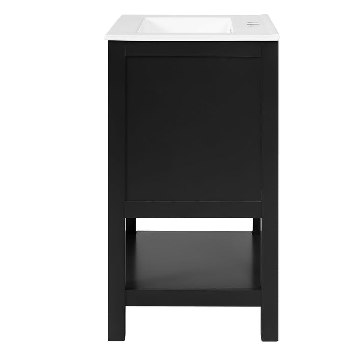 Modern Bathroom Vanity With Elegant Twill Design