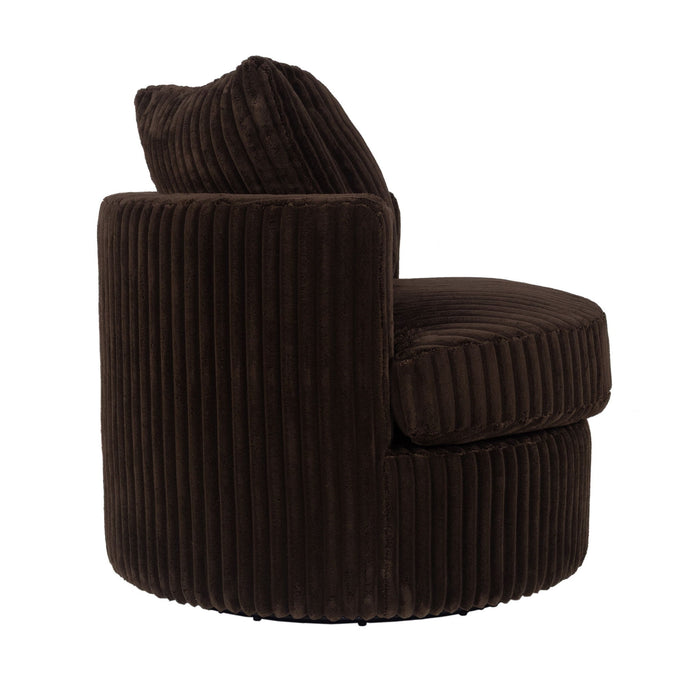 Swivel Upholstered Accent Chair For Living Room