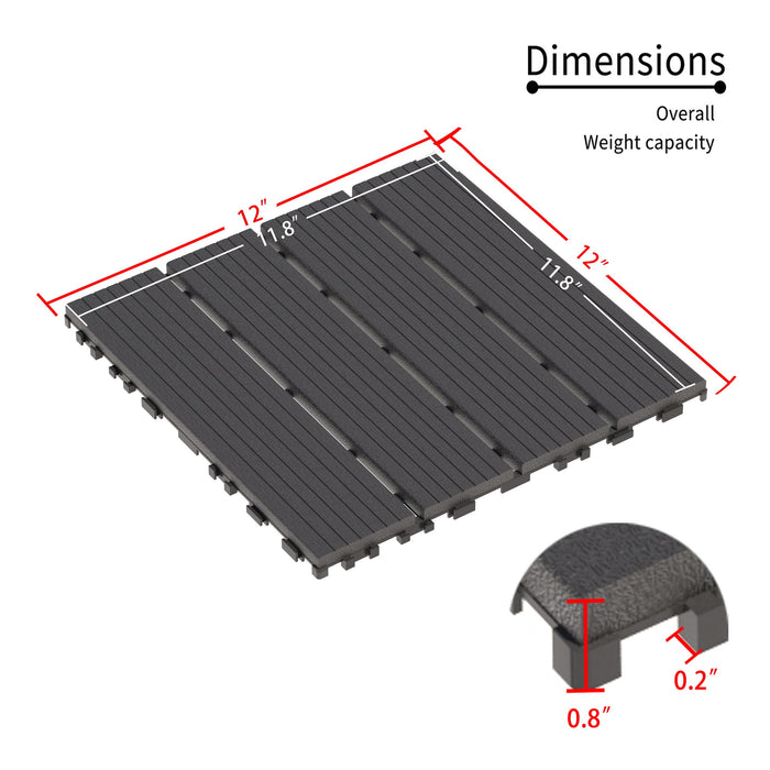 Interlocking Deck Tiles 44 Pack For Backyard