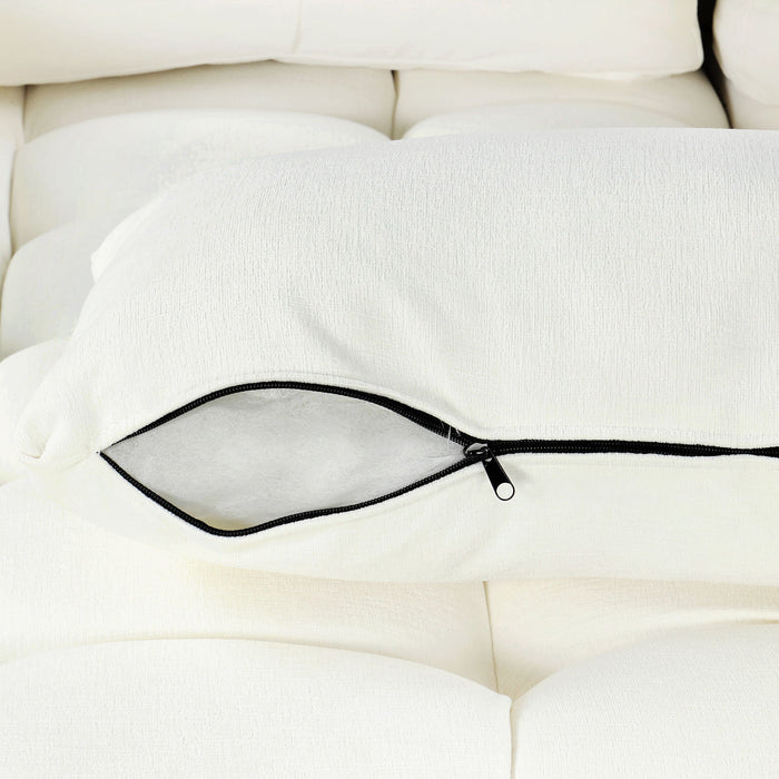 Oversized U-Shaped Versatile Sectional, Pull-Out Sofa Bed With Double Storage Chaise Lounges And 2 USB Ports For Living Room