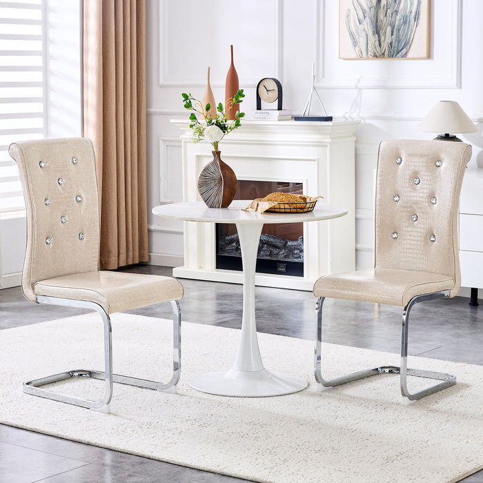 Elegant Design Upholstered Dining Chairs