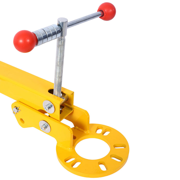 Auto Body Fender Roller Tool For Lip Rolling And Wheel Arch Reforming - Yellow