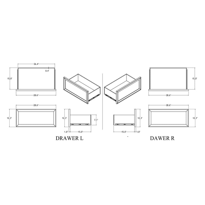 Melissa - 5 Piece Storage Bedroom Set With Padded Headboard