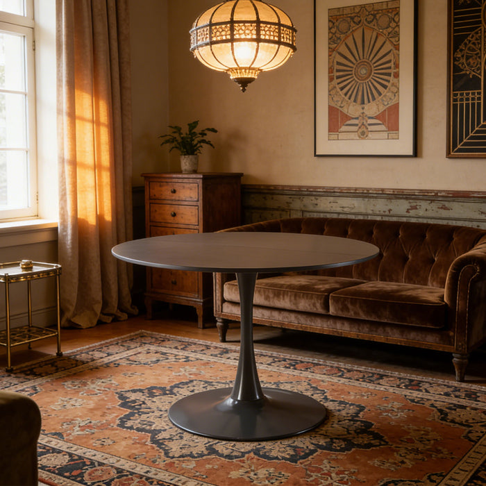 Round Tulip Table, Pedestal Design