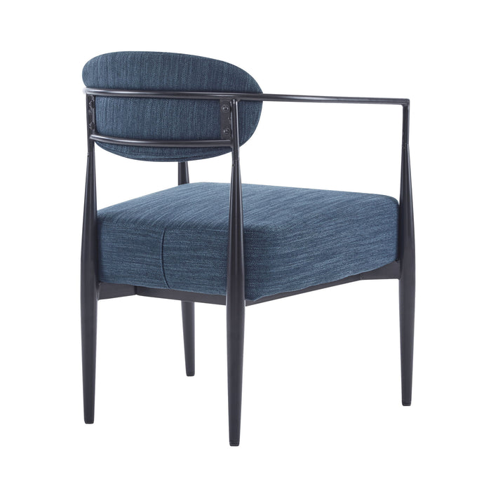 Modern Upholstered Accent Armchair With Pocket Spring Seat