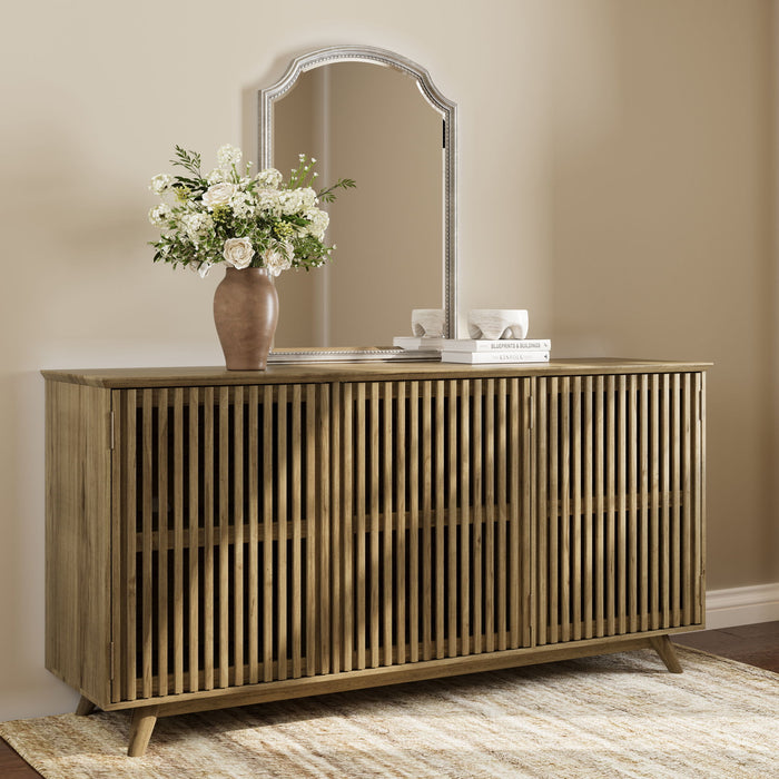 TV Stand With Adjustable Shelf - Natural