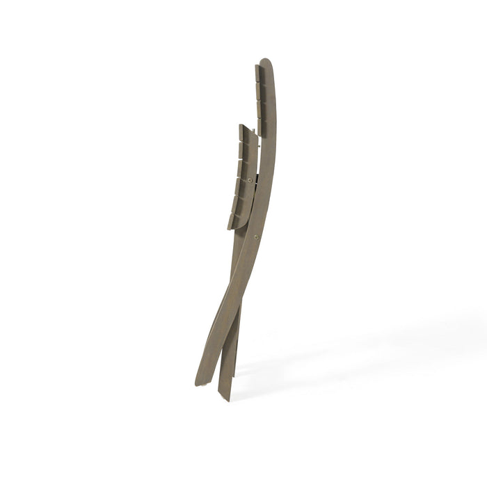 Outdoor 3 Piece Half Round Folding Bistro Set