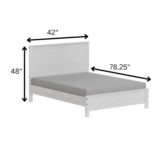 Albany - Bed Frame With Headboard, Heavy Duty Modern Rustic Design