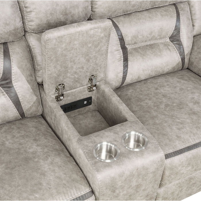Brazelton - Glider Loveseat With Console