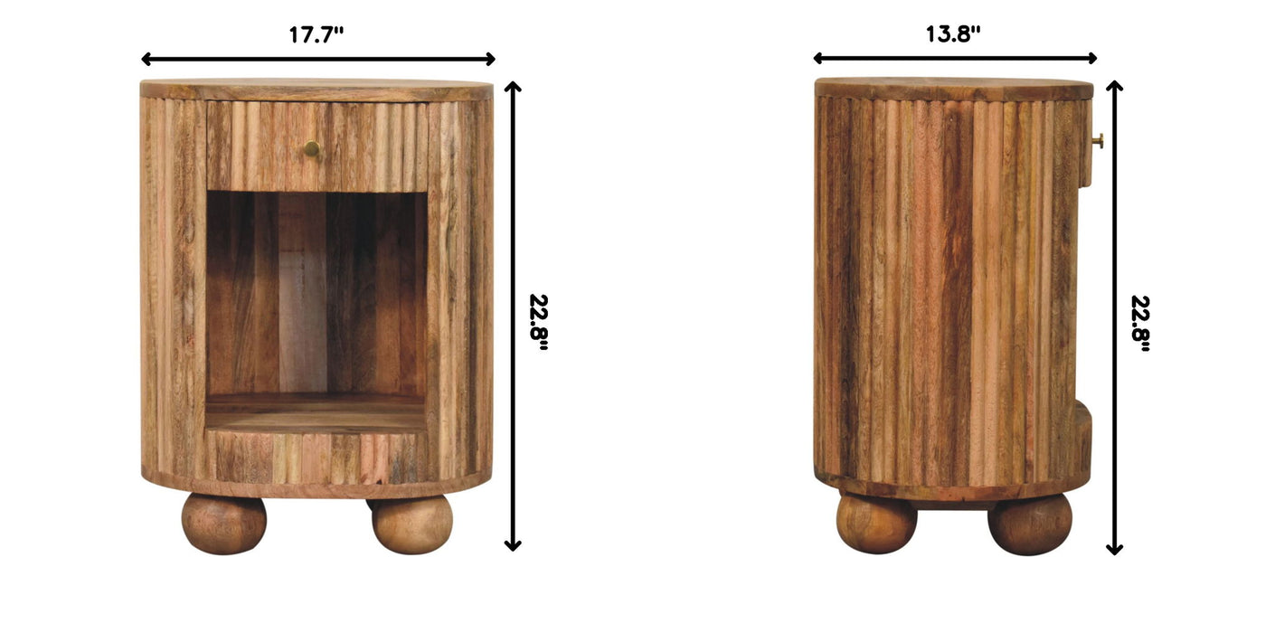 Soba - Ball Drawer Bedside Table