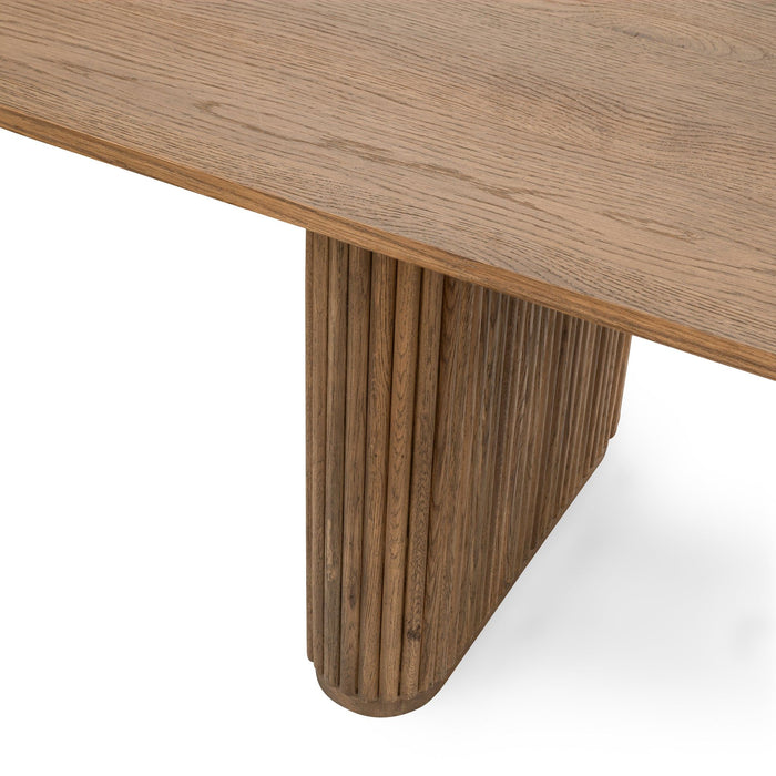 Vander - Oak Wood 84" Dining Table