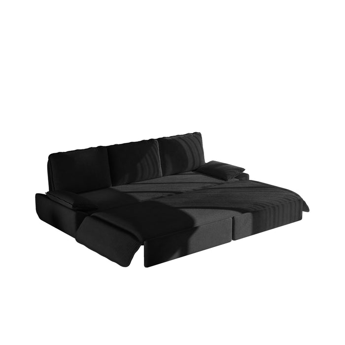 King Size Pull Out Sofa Bed, 3 In 1 Convertible Multifunctional
