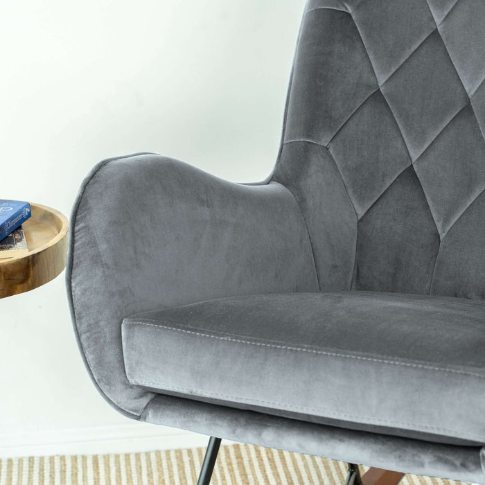 Hannah - Rocking Chair - Gray