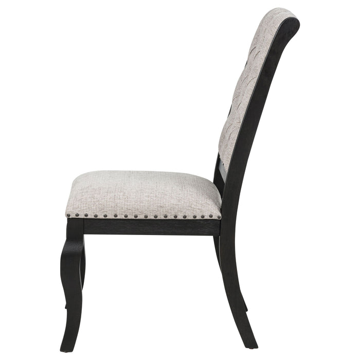 Kinzler - Side Chairs (Set of 2) - Tan / Black