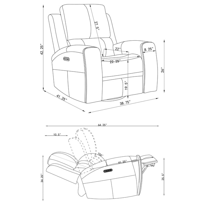 Boyce - Triple Power Reclining Sofa Set With Independent Headrest