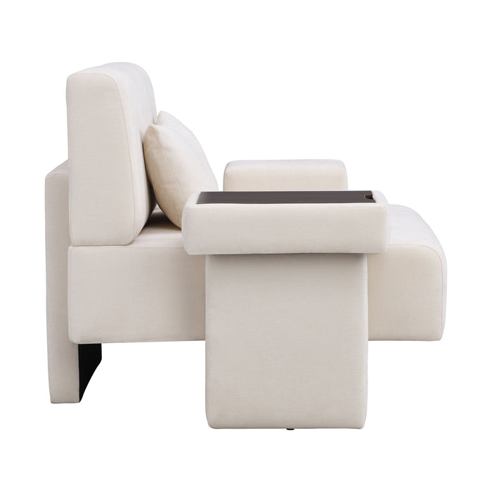 Modern Oversized Armchair With Soft Cushion For Living Room